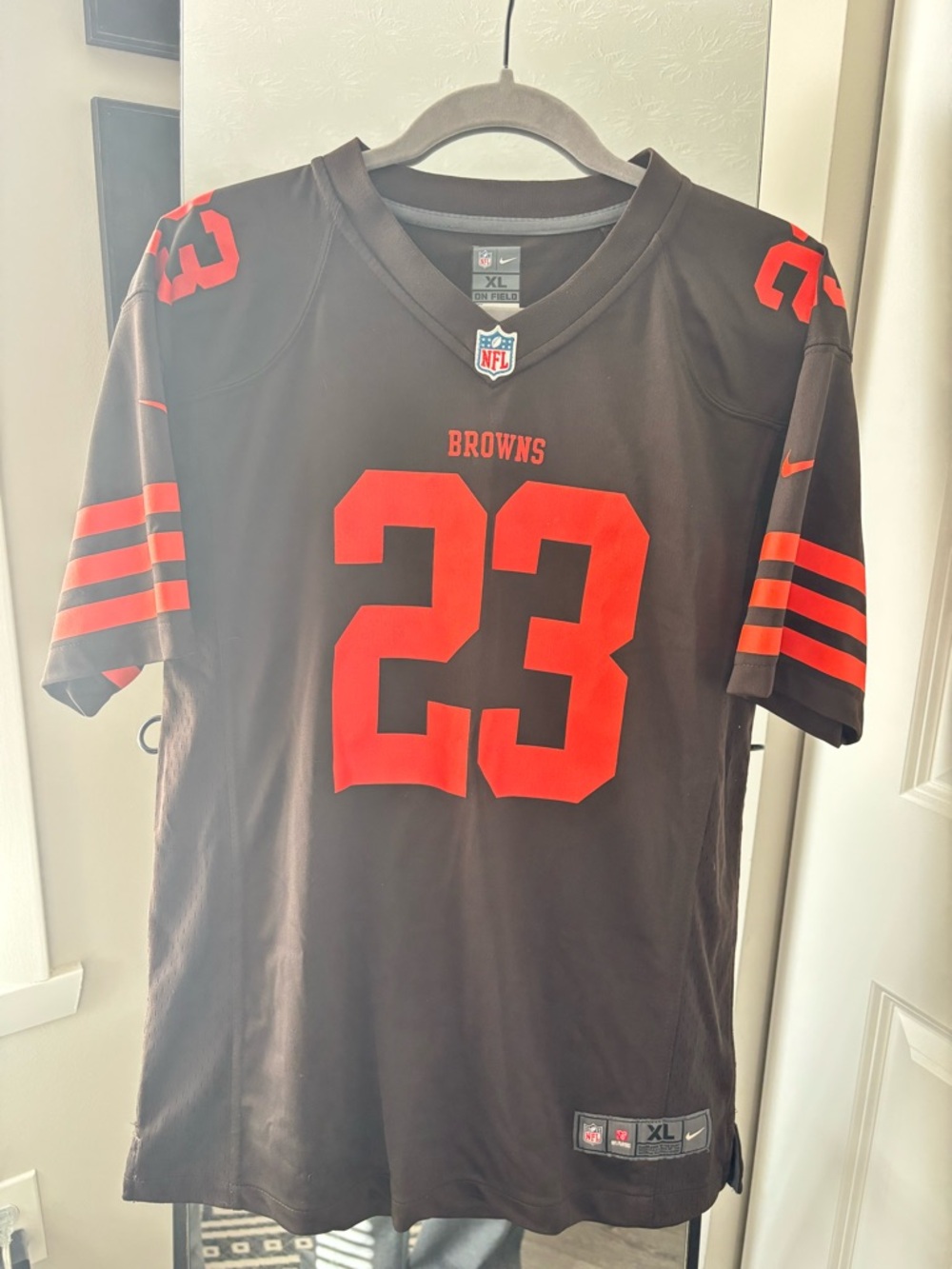 Youth Nike Joe Haden Brown Cleveland Browns Color Rush Game Jersey